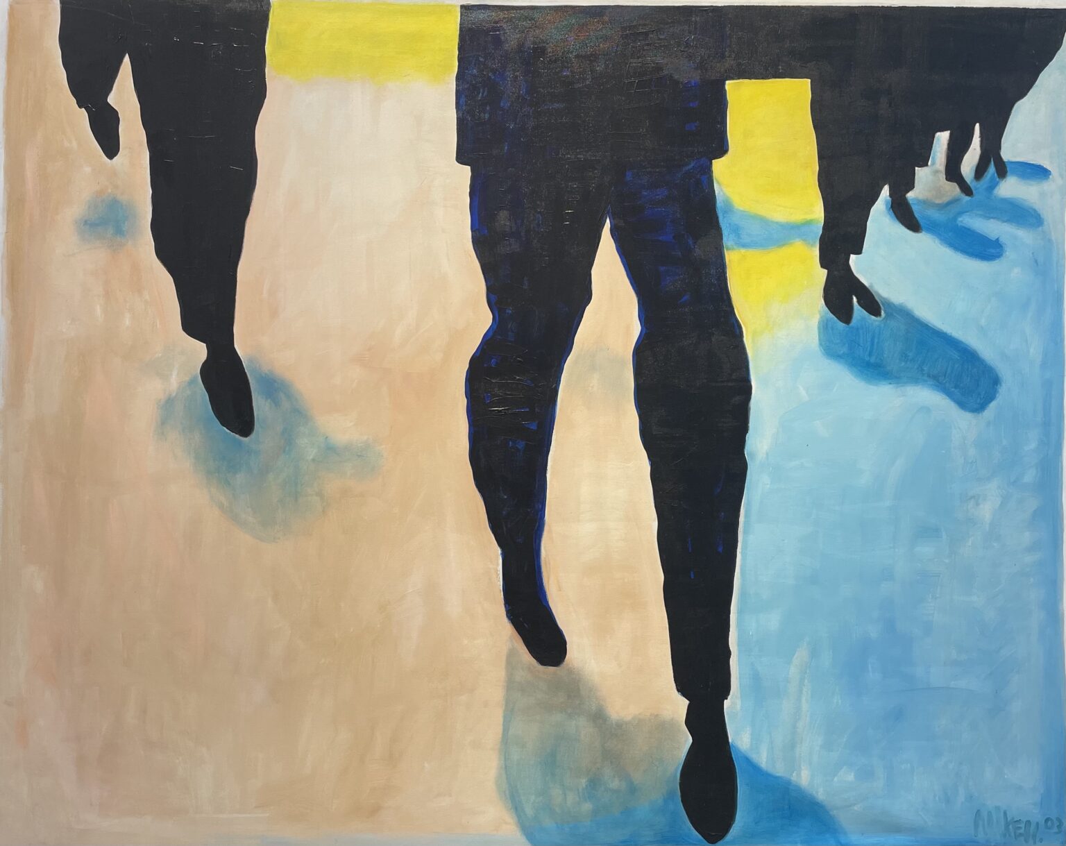 "Pigeon Toed" painting by Keith Mikell