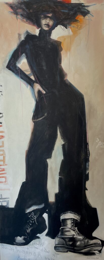 15 ROUNDS Acrylic Painting on Canvas by Diana Creasy-Funk