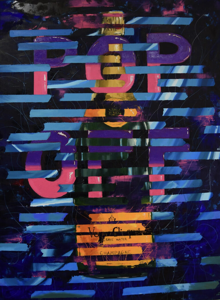 POP OFF by Sarah Favret Oil in Canvas