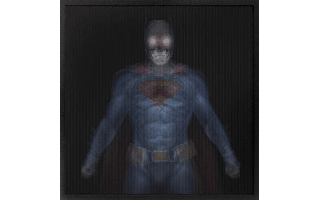 BATMAN VS SUPERMAN IN COLOR by Nick Veasey