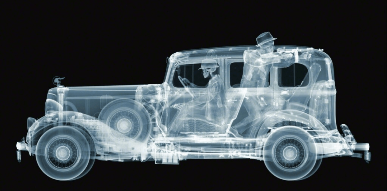 1930’s PONTIAC WITH GANGSTERS by Nick Veasey