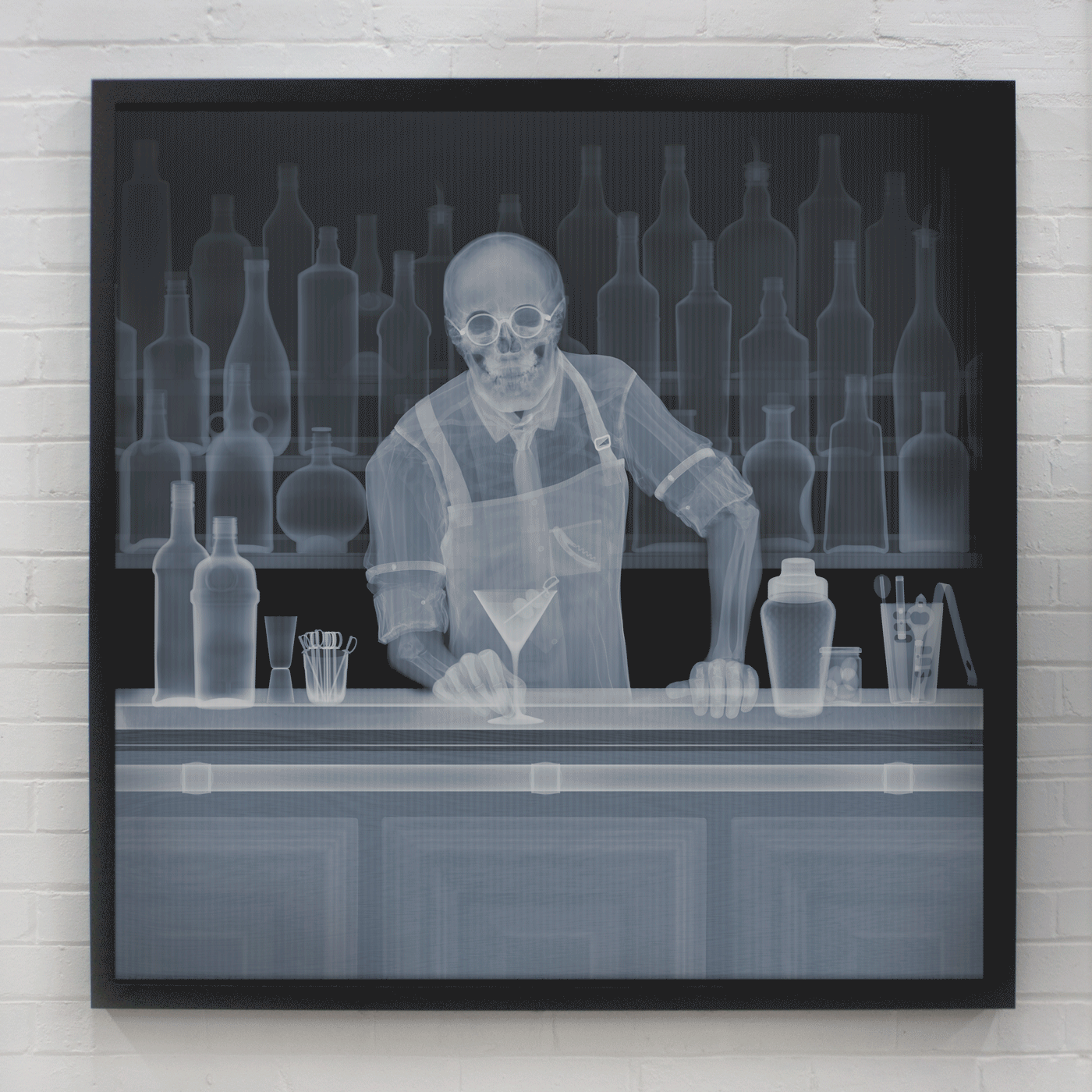 SHAKEN NOT STIRRED by Nick Veasey