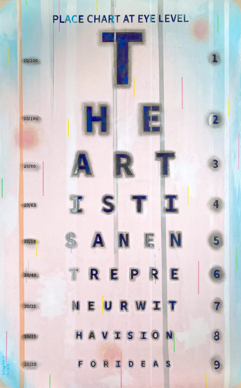 The artist is an entrepreneur with a vision for ideas