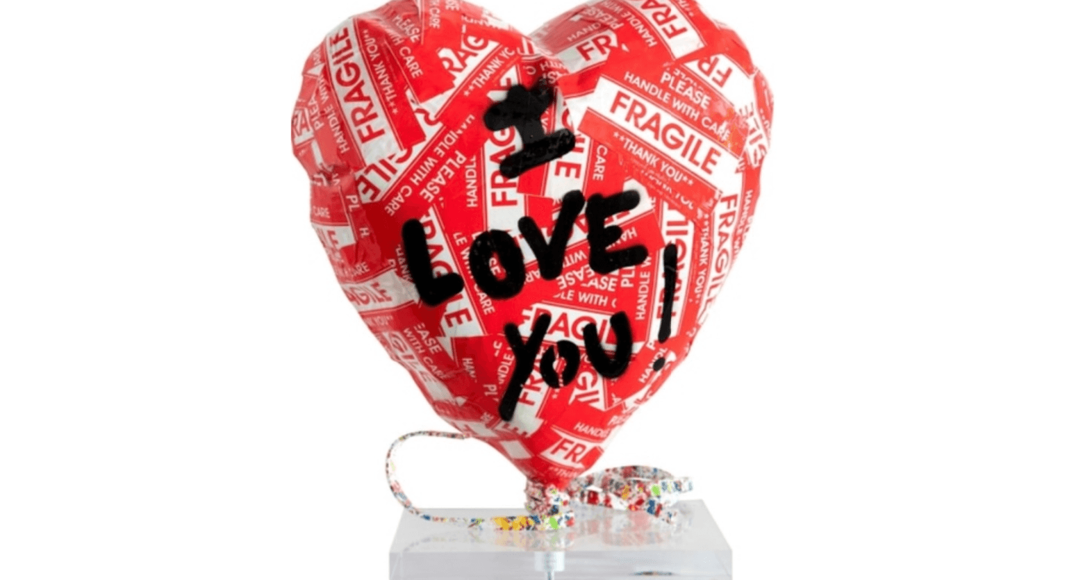 BALLOON HEART, I LOVE YOU by Mr. Brainwash