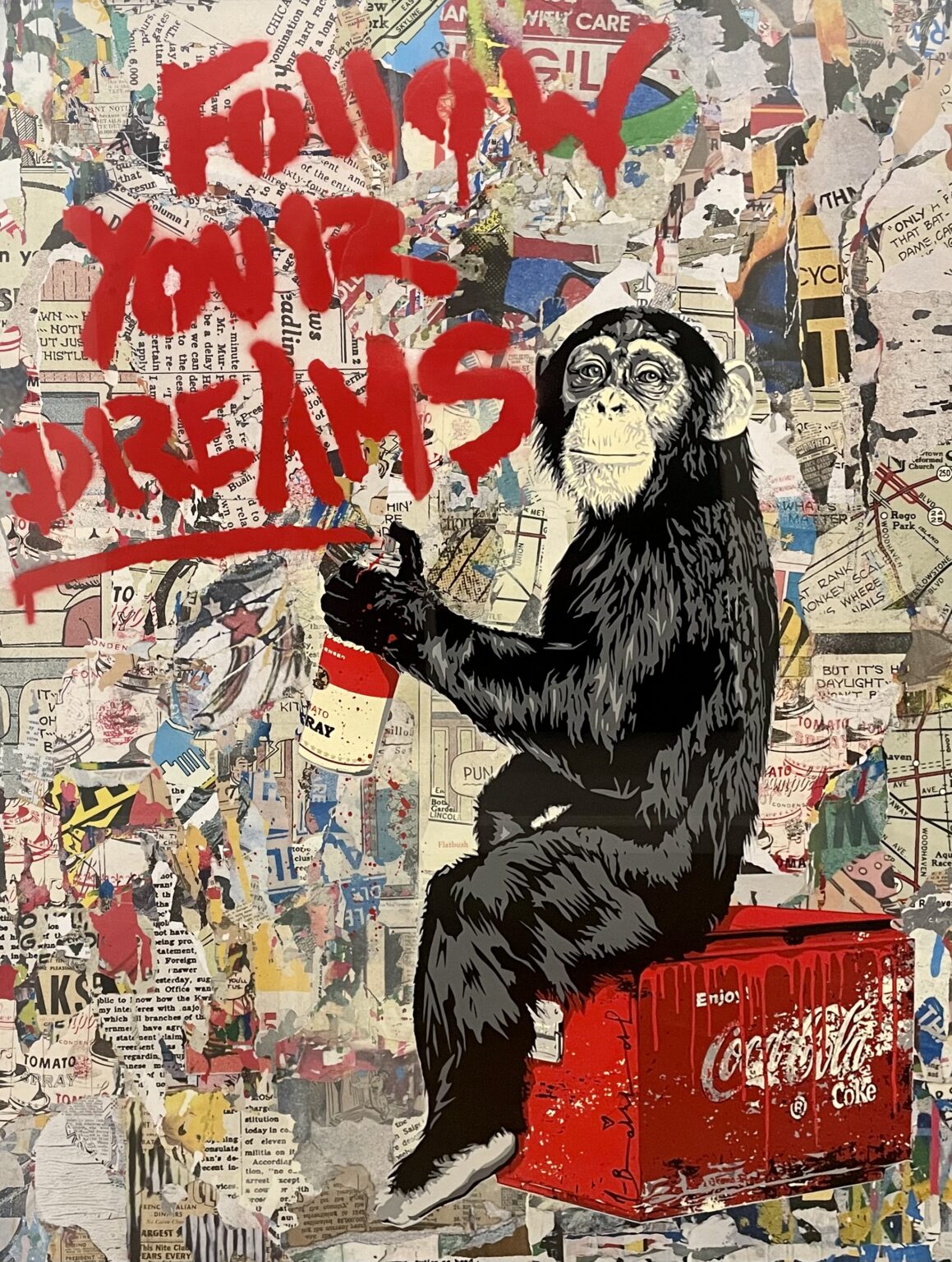 everyday life painting by mr. brainwash