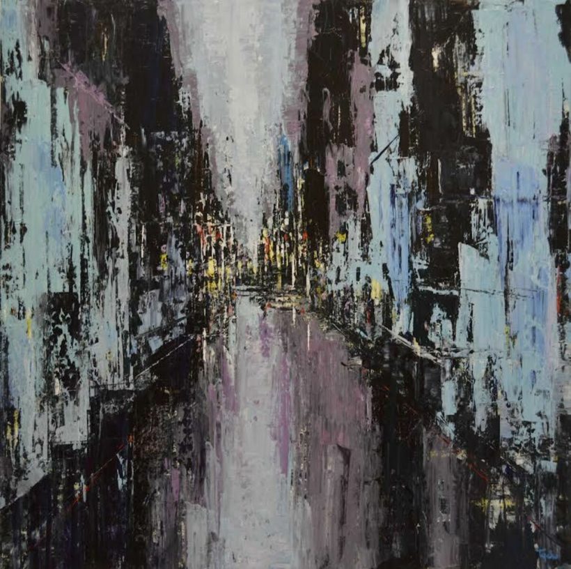 CITY IN BLACK AND BLUE