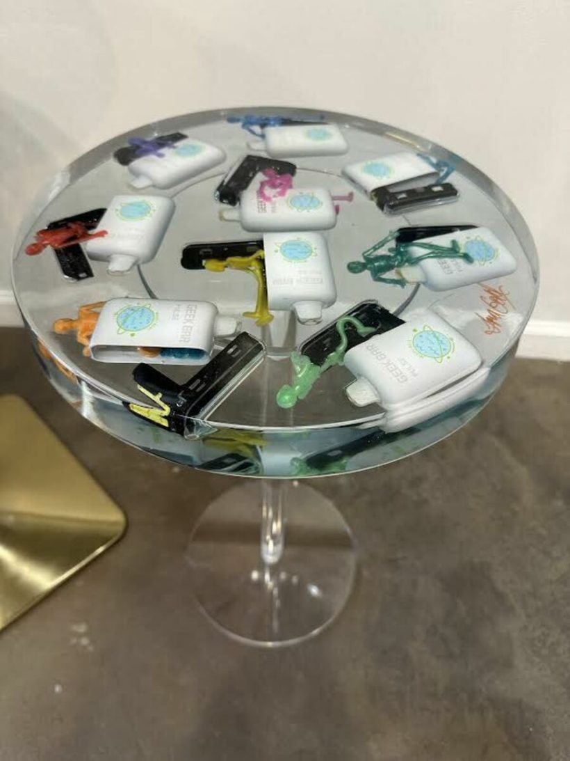 POISON PACIFIER CEMETARY TABLE